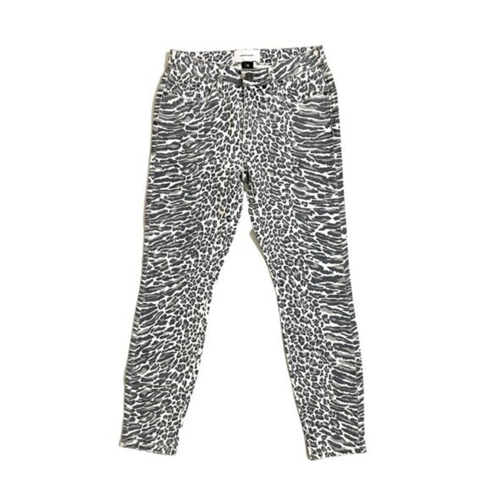 Current Elliott Stiletto Animal Print Crop Skinny Jean Tiger leopard 25 New